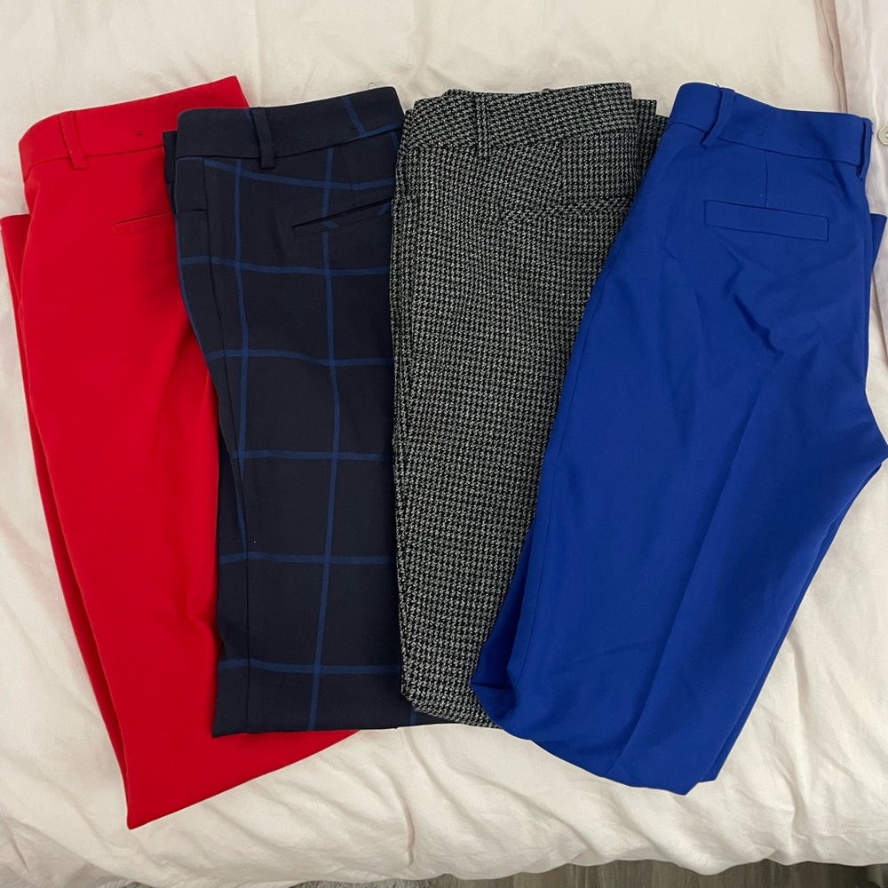 Express dress pants in multiple colors. There are 4 pairs